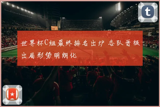 世界杯C组最终排名出炉 各队晋级出局形势明朗化